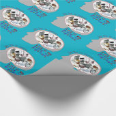Brain aan duiven cadeaupapier (Hoek)