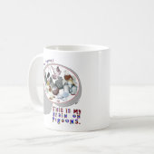 Brain aan duiven koffiemok (Voorkant links)