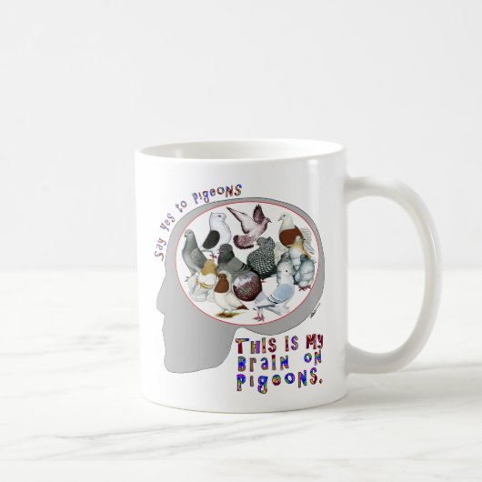 Brain aan duiven koffiemok (Rechts)