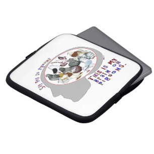 Brain aan duiven laptop sleeve