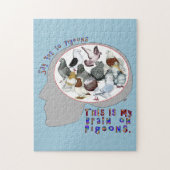 Brain aan duiven legpuzzel (Verticaal)