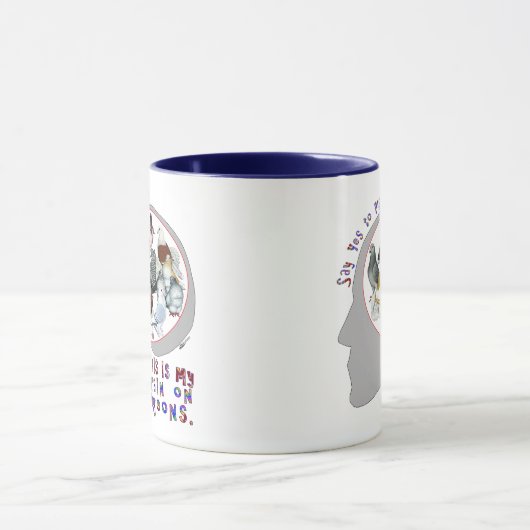 Brain aan duiven mok (Midden)