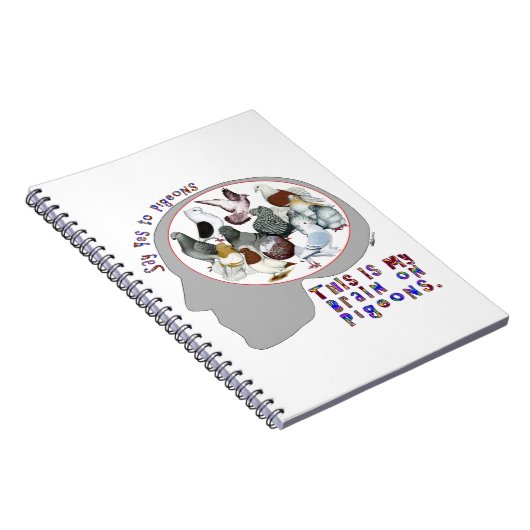 Brain aan duiven notitieboek (Rechterzijde)