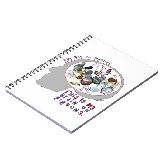 Brain aan duiven notitieboek (Linkerzijde)