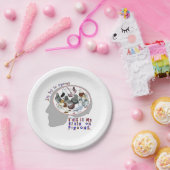 Brain aan duiven papieren bordje (Feest)