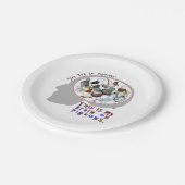 Brain aan duiven papieren bordje (Gekanteld)