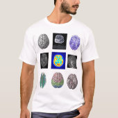 Brain Afbeeldingen wit T T-shirt (Voorkant)