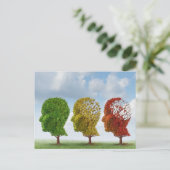 Brain Aging Briefkaart (Staand voorkant)