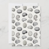 Brain Anatomy Biology Illustrations Psychologist Bedankkaart (Achterkant)