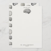 Brain Anatomy Biology Illustrations Psychologist Bedankkaart (Voorkant / Achterkant)