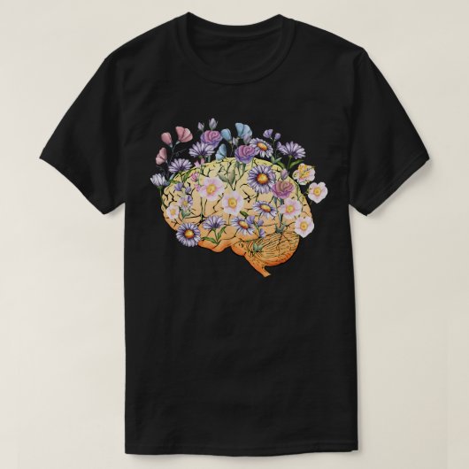 Brain Anatomy Nursing Student Anatomical Layout Br T-shirt (Design voorkant)