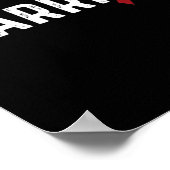 Brain Aneurysm Awareness Burgundy Ribbon Warrior  Poster (Hoek)