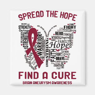 Brain Aneurysm Awareness Month Ribbon Gifts Magneet