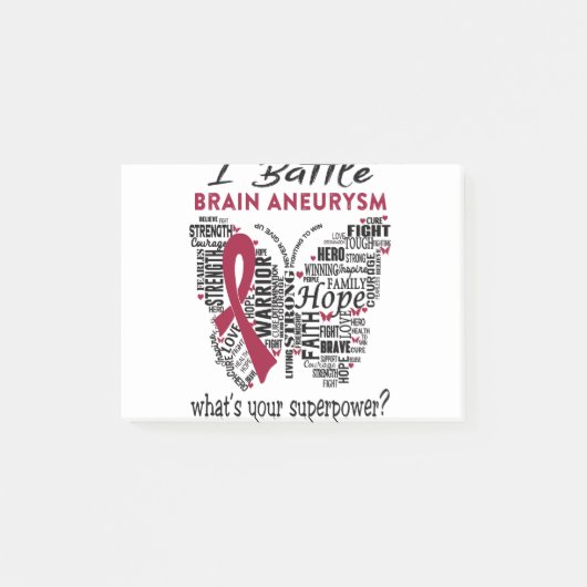 Brain Aneurysm Awareness Month Ribbon Gifts Post-it® Notes (Voorkant)