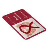 Brain Aneurysm Awareness Ribbon Angel Magnet Magneet (Rechterzijde)