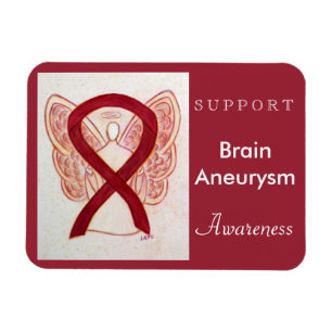 Brain Aneurysm Awareness Ribbon Angel Magnet Magneet