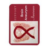 Brain Aneurysm Awareness Ribbon Angel Magnet Magneet (Verticaal)