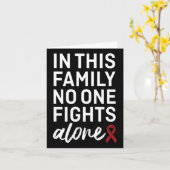 Brain Aneurysm Awareness Ribbon Family Support Gro Kaart (Gele Bloem)