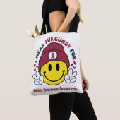 Brain Aneurysm Awareness Ribbon Support Giften Tote Bag (Dichtbij)