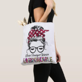 Brain Aneurysm Awareness Ribbon Support Giften Tote Bag (Dichtbij)