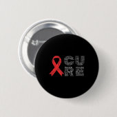 Brain Aneurysm Awareness Surgery grafische onderst Ronde Button 5,7 Cm (Voorkant /achterkant)