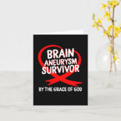 Brain Aneurysm Awareness Surviance of God Grace Re Kaart (Gele Bloem)