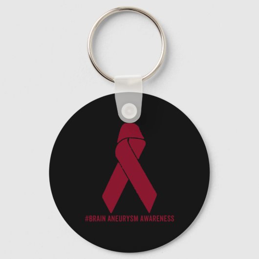Brain Aneurysm Awareness Surviance Sleutelhanger (Voorkant)