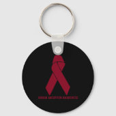 Brain Aneurysm Awareness Surviance Sleutelhanger (Achterkant)