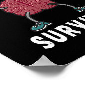 Brain Aneurysm Awareness Survivor Gift Poster (Hoek)