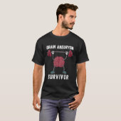 Brain Aneurysm Awareness Survivor Gift T-shirt (Voorkant volledig)