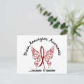 Brain Aneurysm Butterfly 6.1 Briefkaart (Staand voorkant)