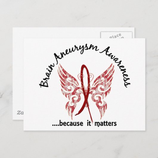 Brain Aneurysm Butterfly 6.1 Briefkaart (Voorkant / Achterkant)