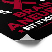 Brain Aneurysm heeft geen hersenvliesontsteking Poster (Hoek)