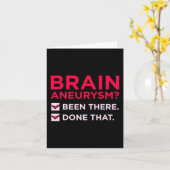 Brain Aneurysm kreeg maandelijkse ondersteuning Kaart (Gele Bloem)