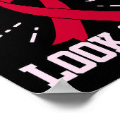 Brain Aneurysm Let goed op maand ondersteuning G Poster (Hoek)