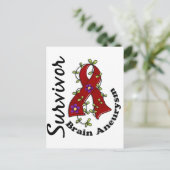 Brain Aneurysm Survivor 15 Briefkaart (Staand voorkant)