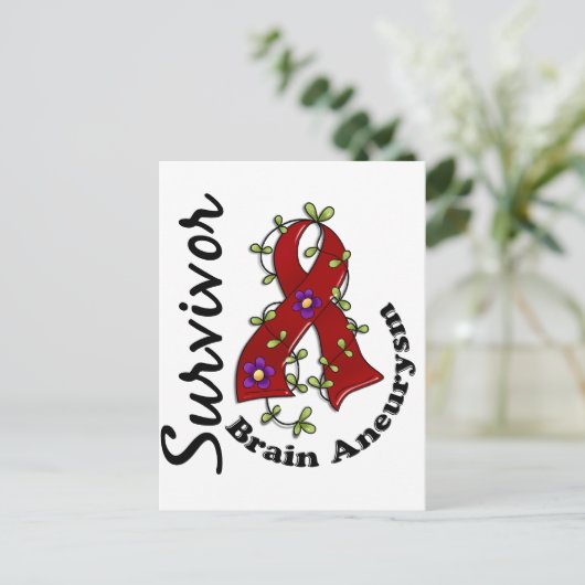 Brain Aneurysm Survivor 15 Briefkaart (Staand voorkant)