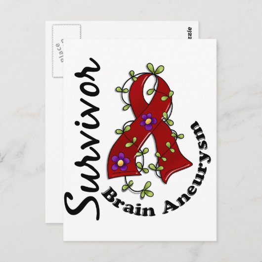 Brain Aneurysm Survivor 15 Briefkaart (Voorkant / Achterkant)