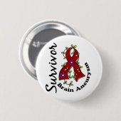 Brain Aneurysm Survivor 15 Ronde Button 5,7 Cm (Voorkant /achterkant)