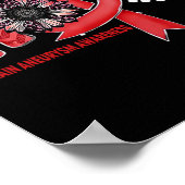 Brain Aneurysm Survivor Awareness Maand Supporter Poster (Hoek)