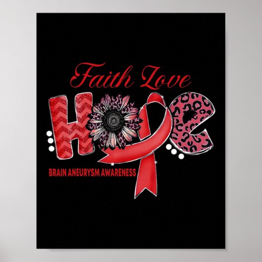 Brain Aneurysm Survivor Awareness Maand Supporter Poster (Voorkant)