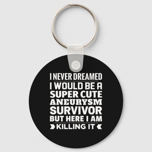 Brain Aneurysm Survivor Awareness Sleutelhanger (Voorkant)