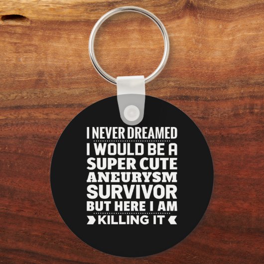 Brain Aneurysm Survivor Awareness Sleutelhanger (Voorkant)