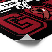 Brain Aneurysm Survivor Indestructible Awareness G Poster (Hoek)