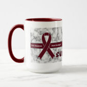 Brain Aneurysm Survivor Marked Coffee Mok (Links)