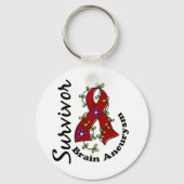 Brain Aneurysm Survivor Sleutelhanger (Voorkant)