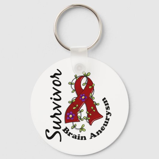 Brain Aneurysm Survivor Sleutelhanger (Voorkant)