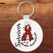 Brain Aneurysm Survivor Sleutelhanger (Voorkant)