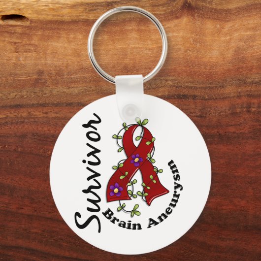 Brain Aneurysm Survivor Sleutelhanger (Voorkant)