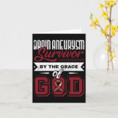 Brain Aneurysm Survivor van God Bewustheid Kaart (Gele Bloem)